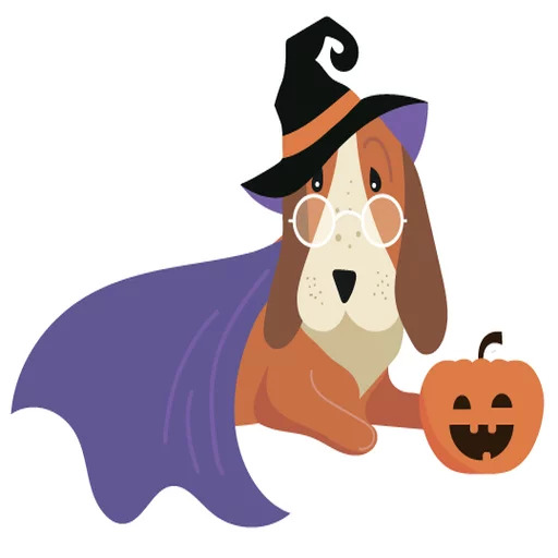 😀 Стикер «Halloween animals» для Telegram