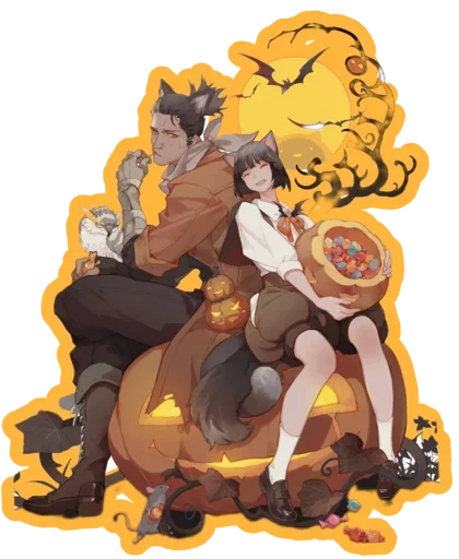 🎃 Стикер «HALLOWEEN 2023» для Telegram