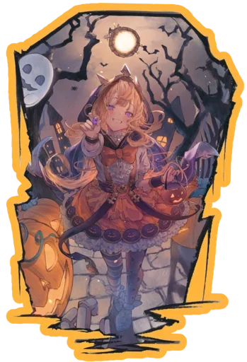 🎃 Стикер «HALLOWEEN 2023» для Telegram