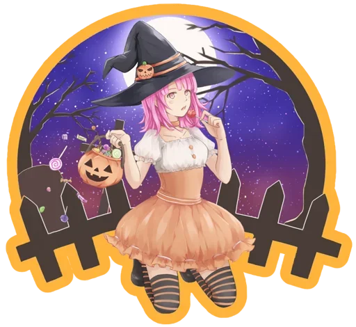 🎃 Стикер «HALLOWEEN 2023» для Telegram