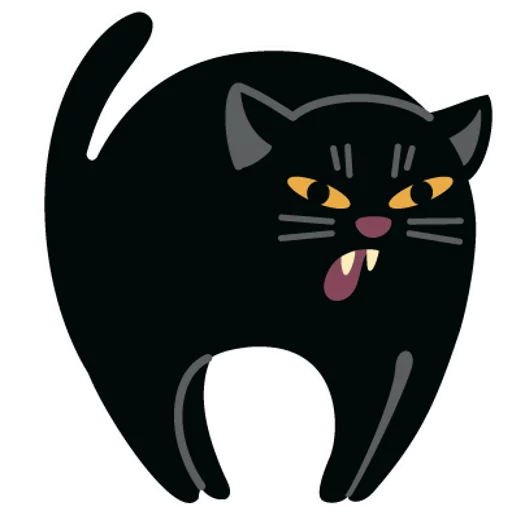😝 Стикер «Halloween cat» для Telegram
