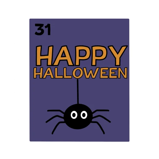 🕷️ Стикер «Happy Halloween» для Telegram
