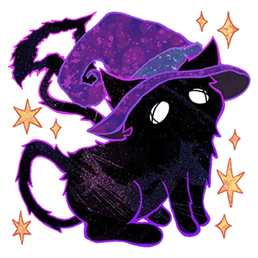 🧙‍♀️ Стикер «Halloween Space Cat» для Telegram