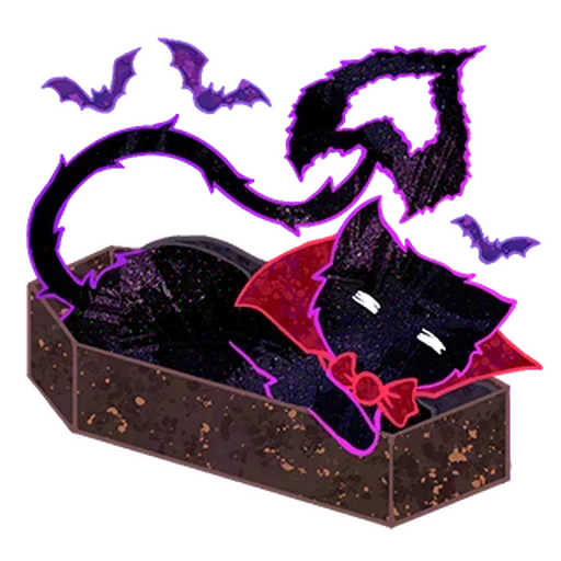 🧛‍♀️ Стикер «Halloween Space Cat» для Telegram