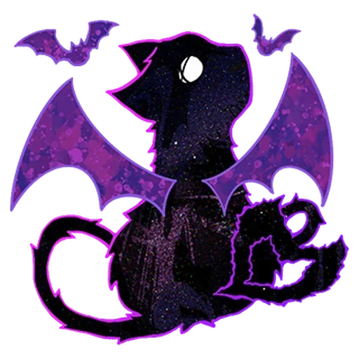 🦇 Стикер «Halloween Space Cat» для Telegram