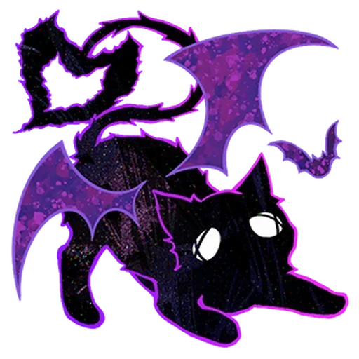 🦇 Стикер «Halloween Space Cat» для Telegram