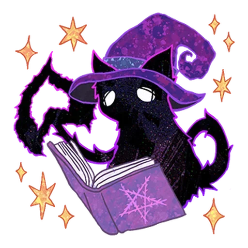 🧙‍♀️ Стикер «Halloween Space Cat» для Telegram