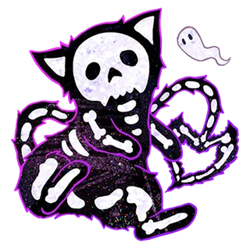 💀 Стикер «Halloween Space Cat» для Telegram