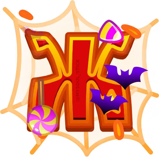 🔤 Эмодзи «Halloween ABC» для Telegram