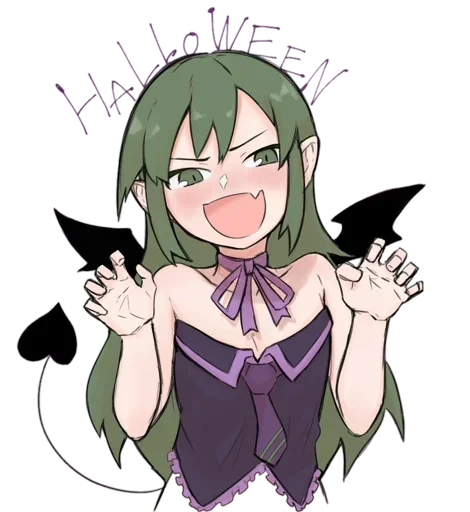🎃 Стикер «Halloween Anime» для Telegram