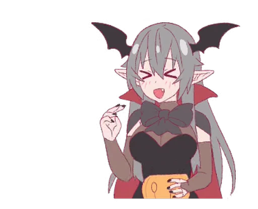 🍬 Стикер «Aiko and Kouki Halloween» для Telegram