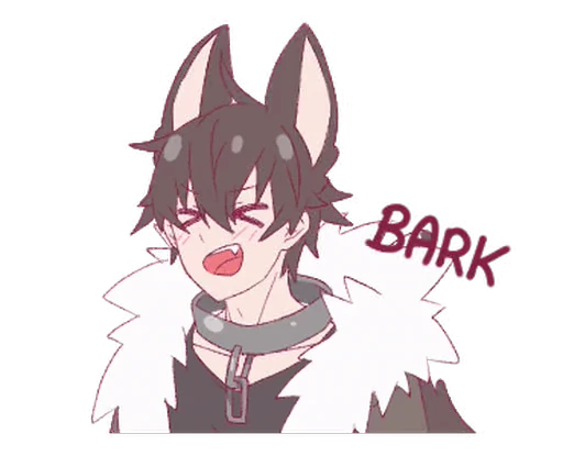 🐕 Стикер «Aiko and Kouki Halloween» для Telegram