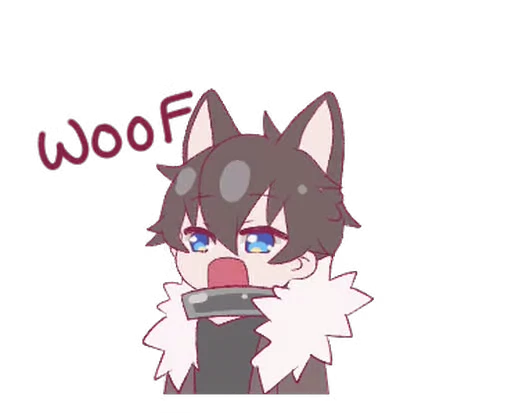 🐶 Стикер «Aiko and Kouki Halloween» для Telegram