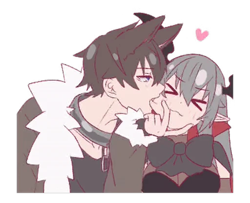 🩷 Стикер «Aiko and Kouki Halloween» для Telegram
