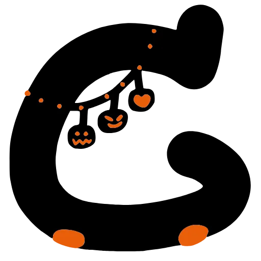 🔠 Эмодзи «Halloween font» для Telegram