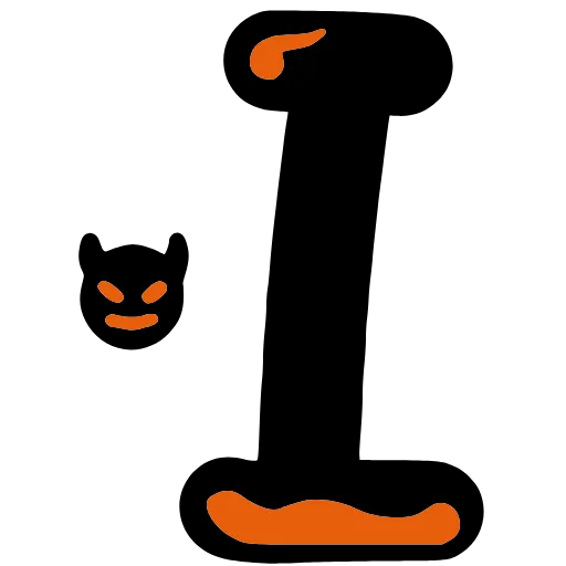 🔠 Эмодзи «Halloween font» для Telegram