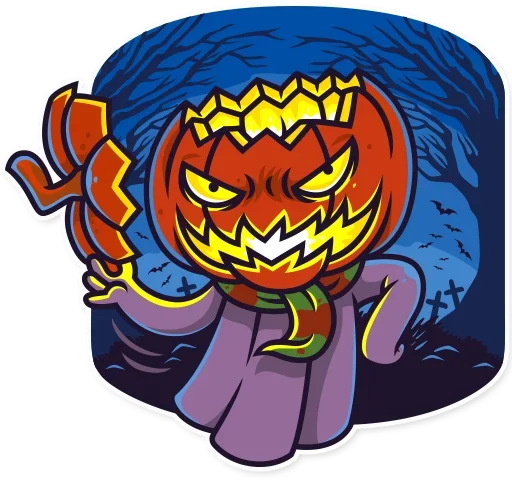 😚 Стикер «Halloween Ghost» для Telegram