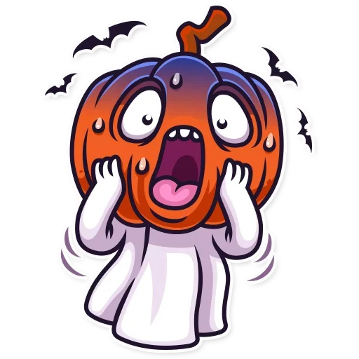 😌 Стикер «Halloween Ghost» для Telegram