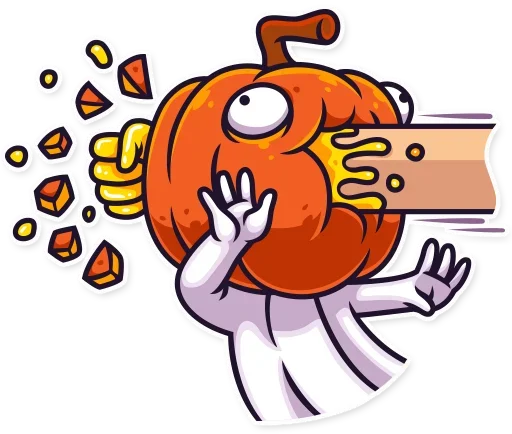 🤩 Стикер «Halloween Ghost» для Telegram