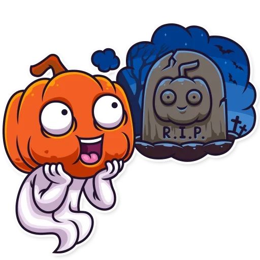 🤪 Стикер «Halloween Ghost» для Telegram
