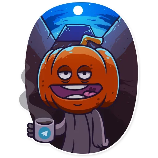 🙃 Стикер «Halloween Ghost» для Telegram