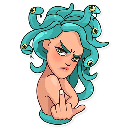 🖕 Стикер «Halloween Girl» для Telegram