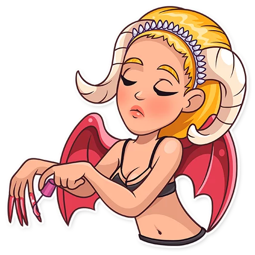 💅 Стикер «Halloween Girl» для Telegram