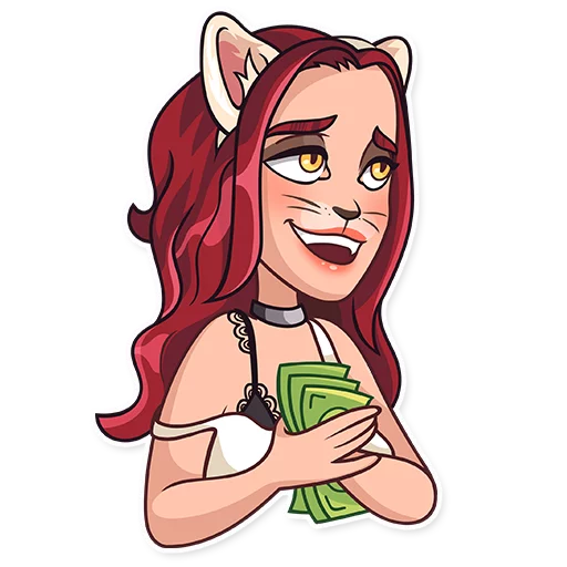 💸 Стикер «Halloween Girl» для Telegram