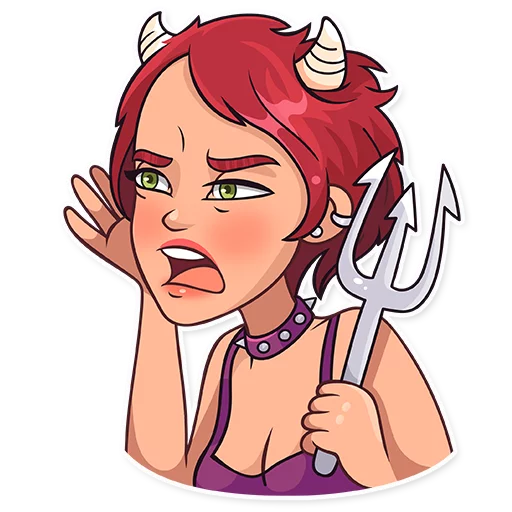 😑 Стикер «Halloween Girl» для Telegram
