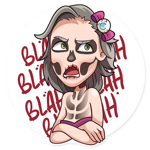 💬 Стикер «Halloween Girl» для Telegram