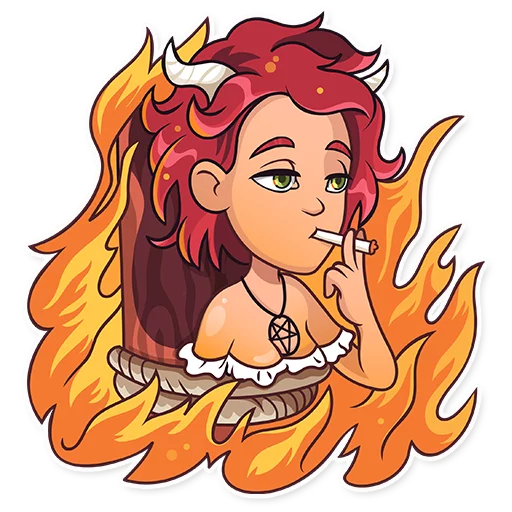 🔥 Стикер «Halloween Girl» для Telegram