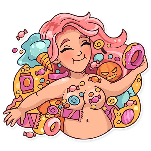 ☺️ Стикер «Halloween Girl» для Telegram
