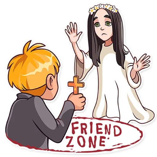 ☹ Стикер «Halloween Girl» для Telegram