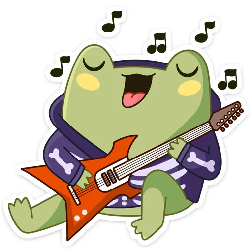 🎸 Стикер «Хеллоуин с Хоппером» для Telegram