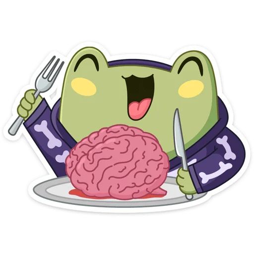 🧠 Стикер «Хеллоуин с Хоппером» для Telegram