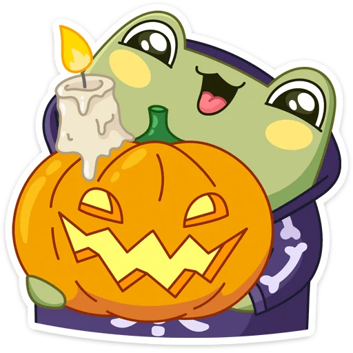 🎃 Стикер «Хеллоуин с Хоппером» для Telegram