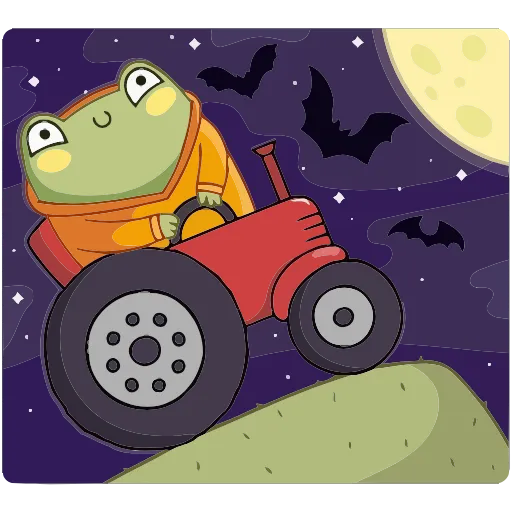 🚜 Эмодзи «Хеллоуин с Хоппером» для Telegram