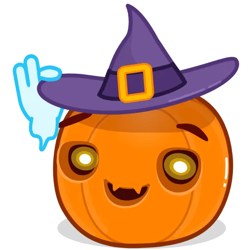 🤐 Стикер «Halloweenkin» для Telegram