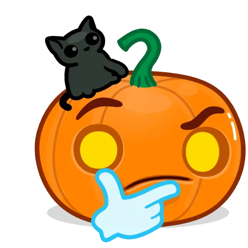 😑 Стикер «Halloweenkin» для Telegram