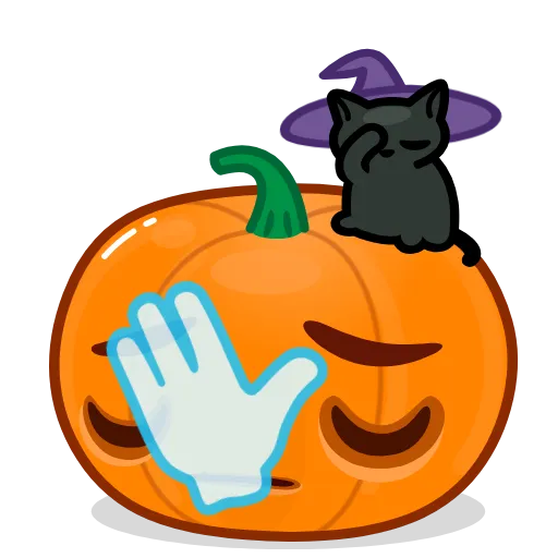 🤒 Стикер «Halloweenkin» для Telegram