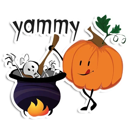 😗 Стикер «Halloween pumpkins» для Telegram