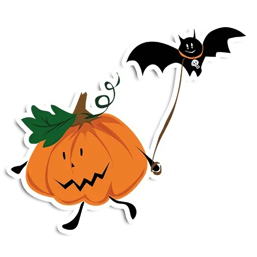 🤨 Стикер «Halloween pumpkins» для Telegram