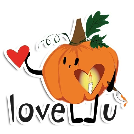 😚 Стикер «Halloween pumpkins» для Telegram