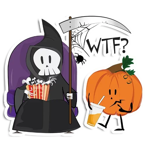 😜 Стикер «Halloween pumpkins» для Telegram