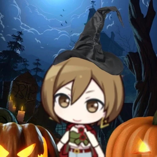 🌟 Стикер «Halloween Sekai» для Telegram