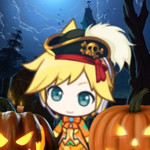 🌟 Стикер «Halloween Sekai» для Telegram