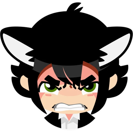😡 Стикер «hallucat» для Telegram