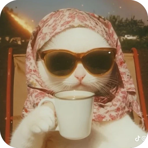 🫥 Стикер «hallucat» для Telegram