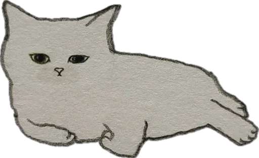 😑 Стикер «hallucat» для Telegram