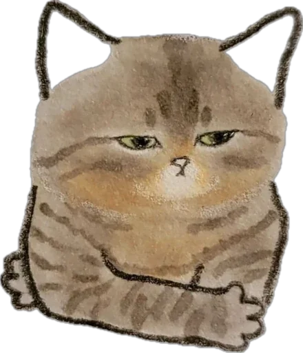 😑 Стикер «hallucat» для Telegram